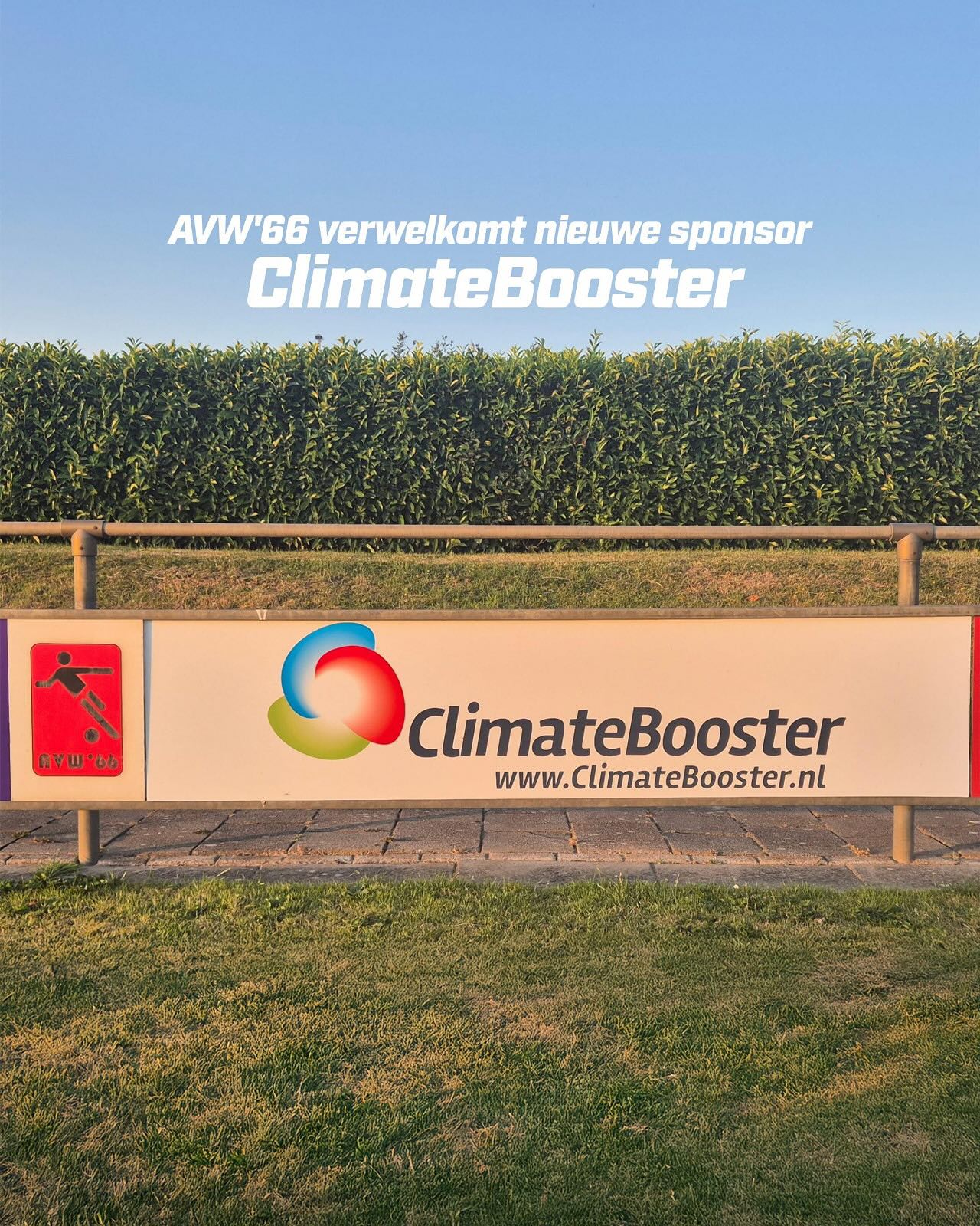 AVW’66 verwelkomt nieuwe sponsor ClimateBooster!