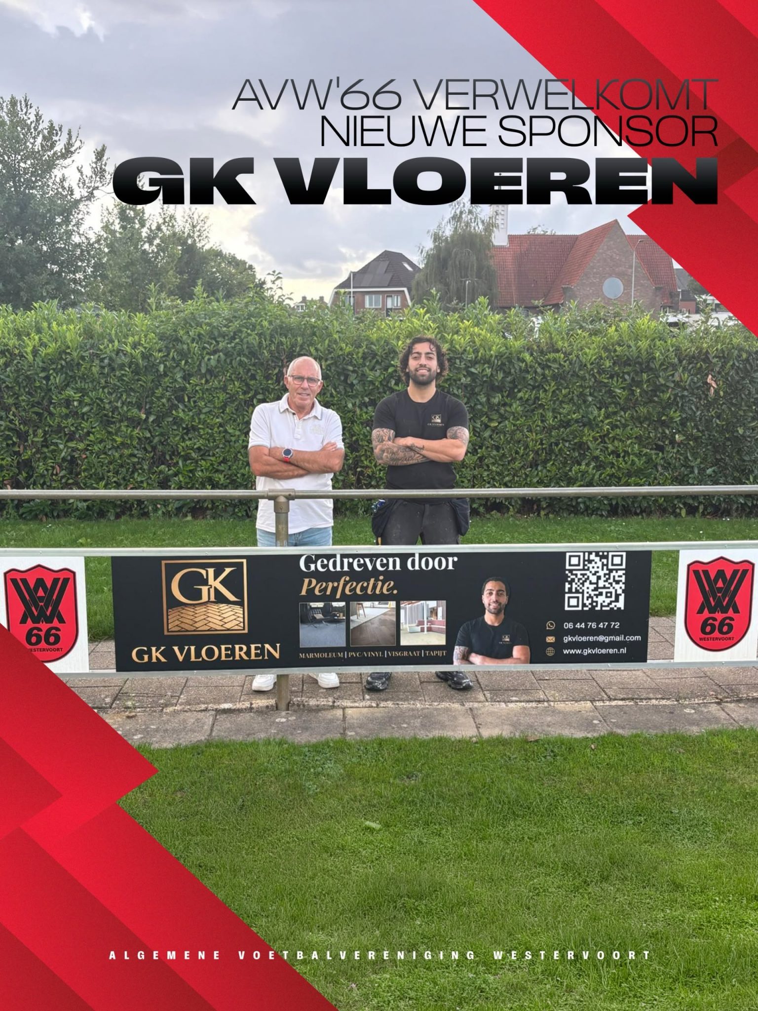 AVW’66 VERWELKOMT NIEUWE SPONSOR GK VLOEREN!